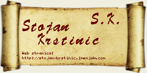 Stojan Krstinić vizit kartica